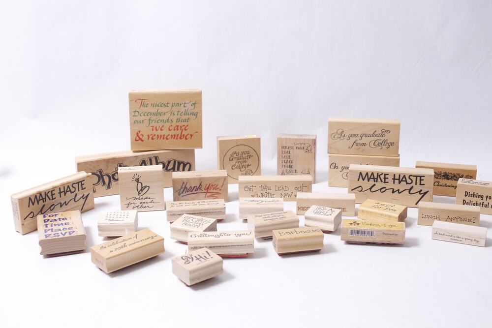 Words and Phrases Message Stamp Set Scrapbooking Card Making ~ 260521-WH 785